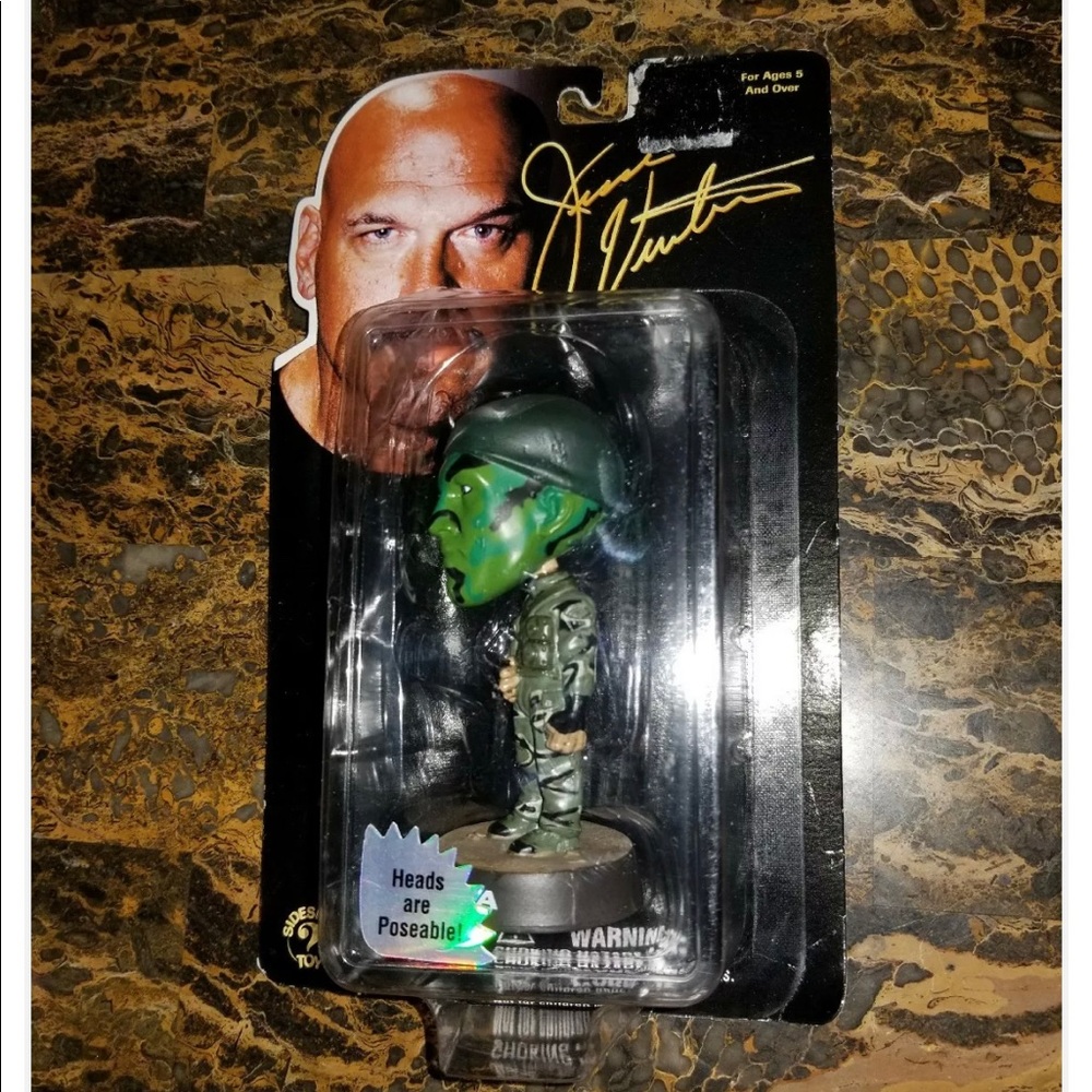 Jesse Ventura The Navy Seal Mini Figure Sideshow Toy 1999 Little Big Heads NEW